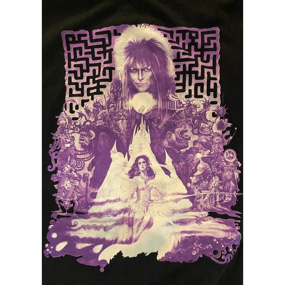 Black Graphic Tee Labyrinth Film (David Bowie & Jennifer Connely)